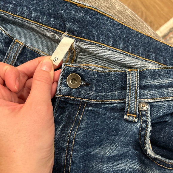 rag & bone Distressed Blue Skinny Jeans - Picture 2 of 7